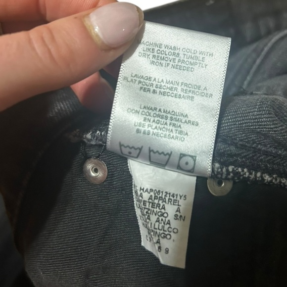 Re/Done 80s Slim Straight Black Jean Size 27 Button Fly Revolve - Picture 11 of 11